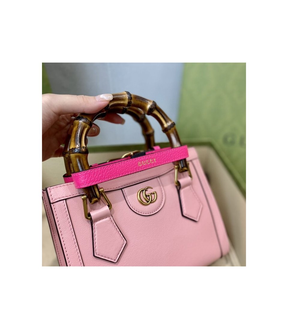Gucci Diana Mini Tote Bag Pink view 15