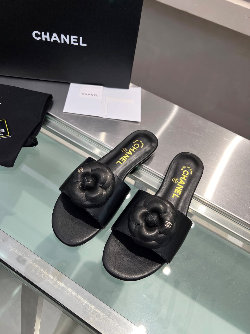 Chanel Mules With Camellia In Black G45499 X01000 94305 view 9