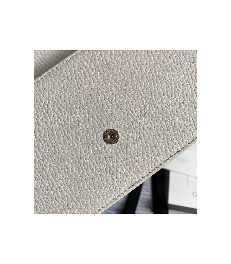 Gucci GG Interlocking Wallet On Chain White view 7