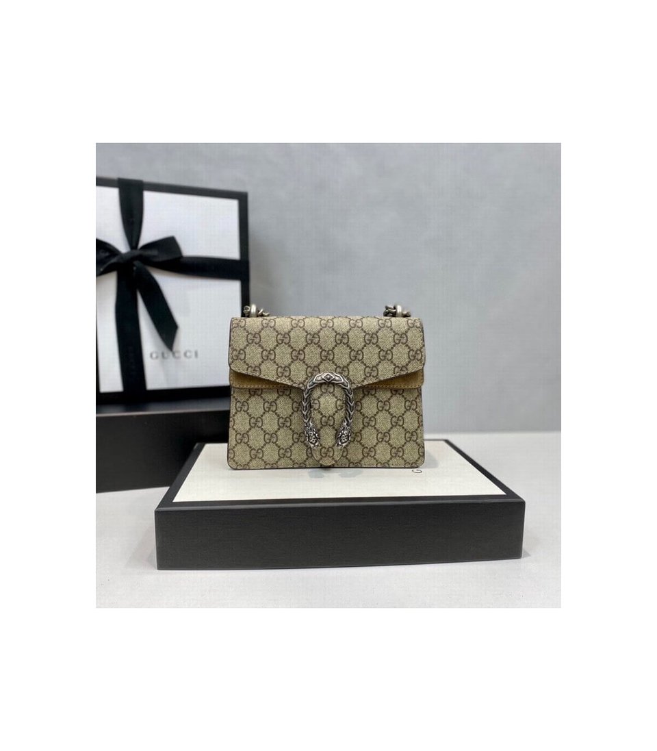 Gucci Dionysus GG Supreme Mini Bag Apricot view 7