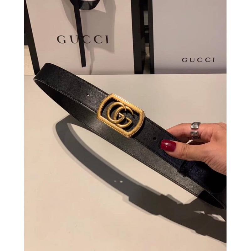Gucci Belt With Framed Double G Buckle 575587 view 6