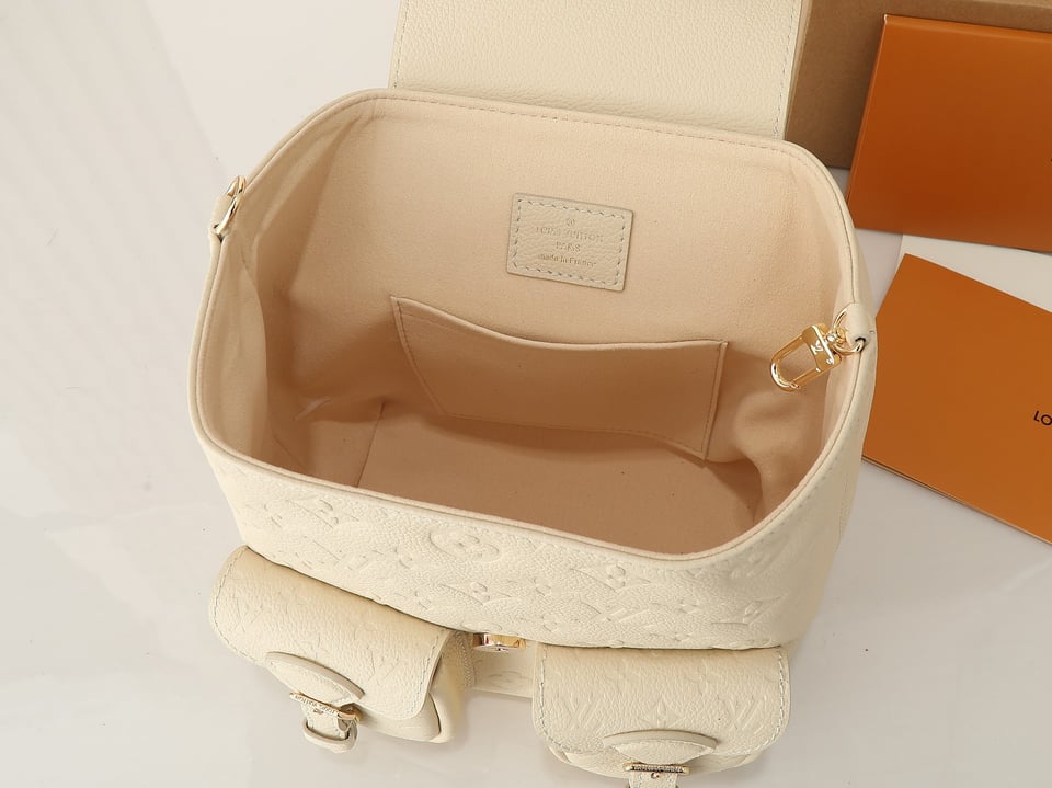 Louis Vuitton Backup Backpack – Monogram Empreinte Leather Cream M47106 22cm/ 8.7cm view 16