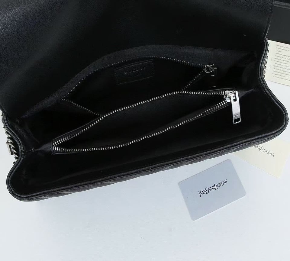 Saint Laurent College Large Chain Bag Black 32Cm view 5