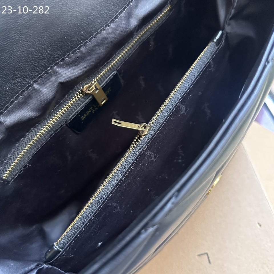 Saint Laurent Puffer Bag Black 33Cm view 9