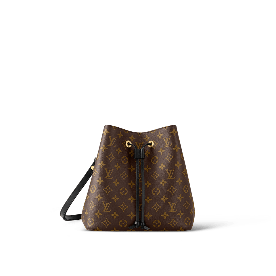 Louis Vuitton Luxury Monogram Canvas And Leather Handbag Neonoe Black M44020