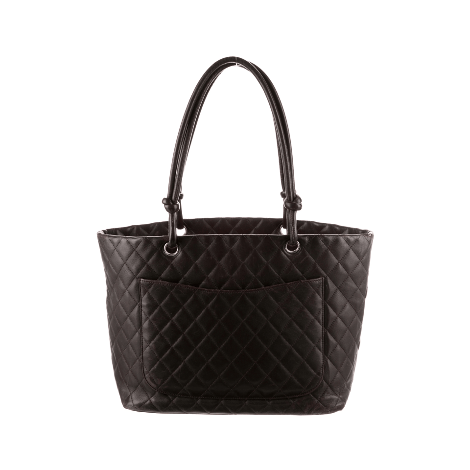 Chanel Calfskin Quilted Large Cambon Tote Brown 41Cm/16in view 4
