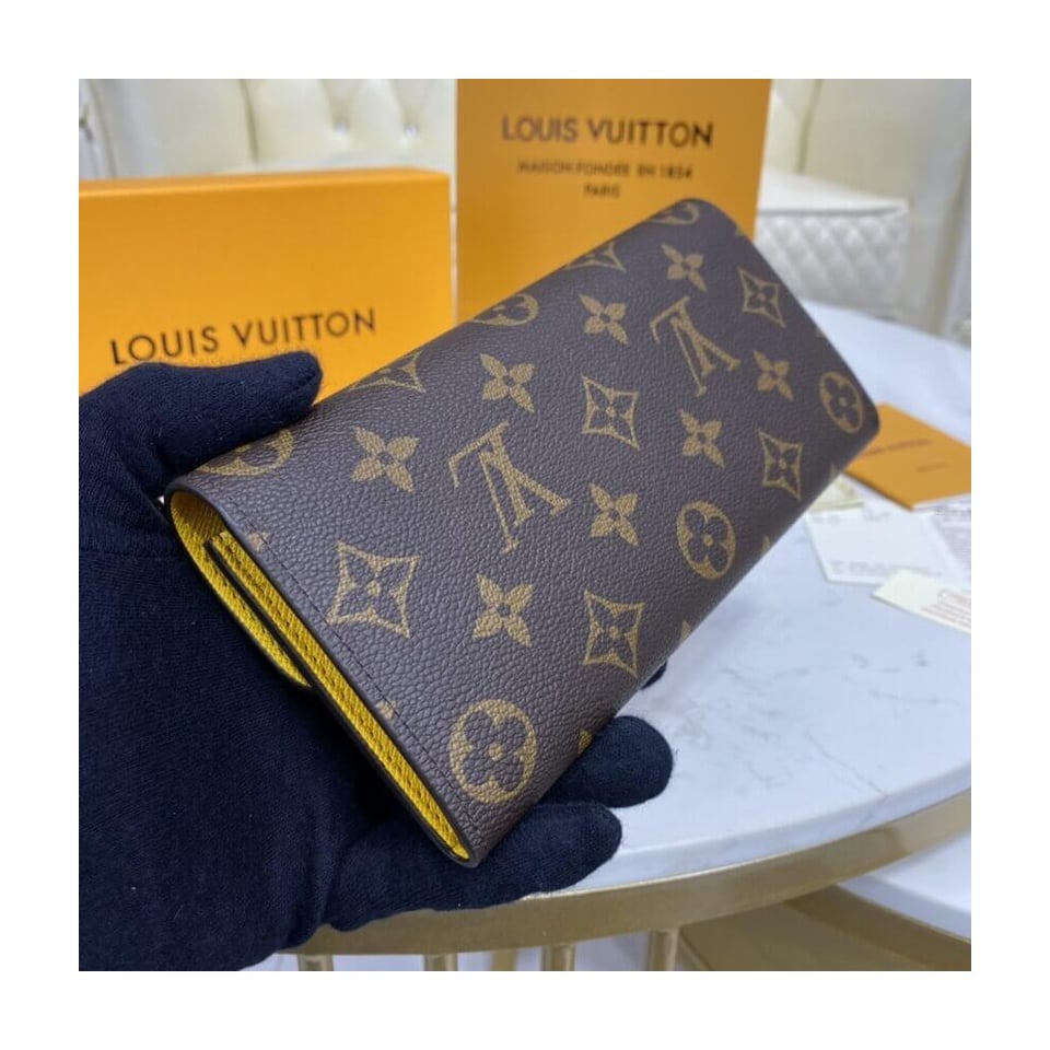 Louis Vuitton Monogram Canvas Emilie Wallet Yellow view 4