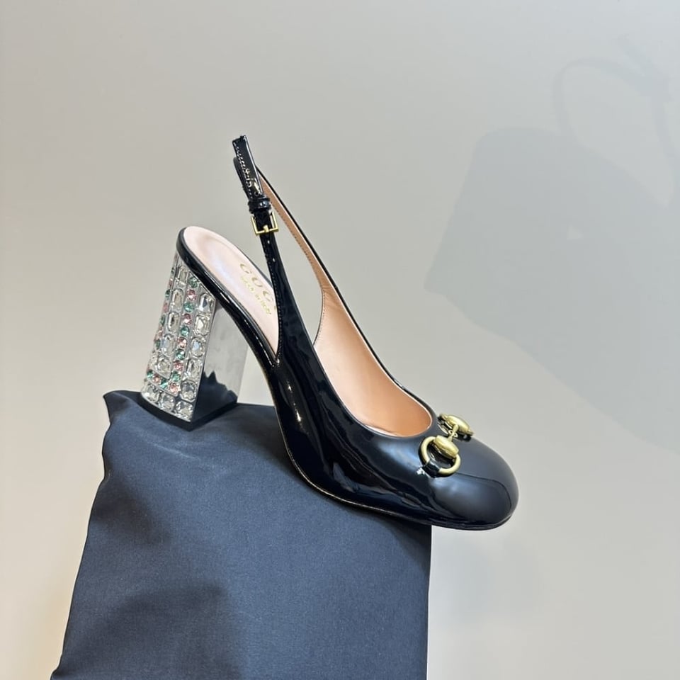 Gucci Women’S Horsebit Pump With Crystals Black ?795984 Bnc00 1000 view 4