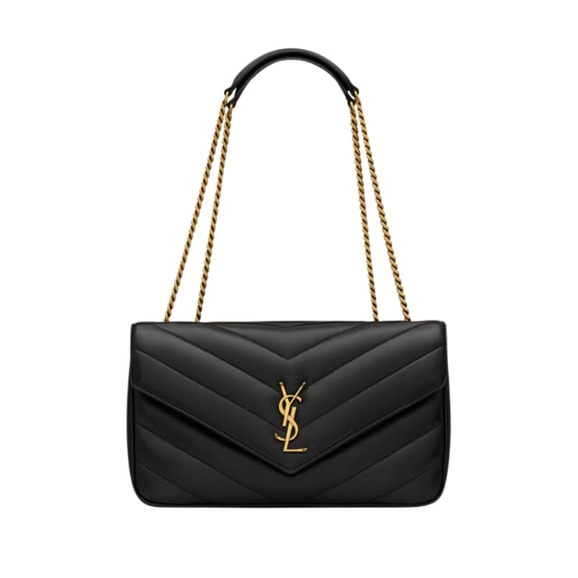 Saint Laurent Loulou Gold Chain Bag 29cm/11.4in