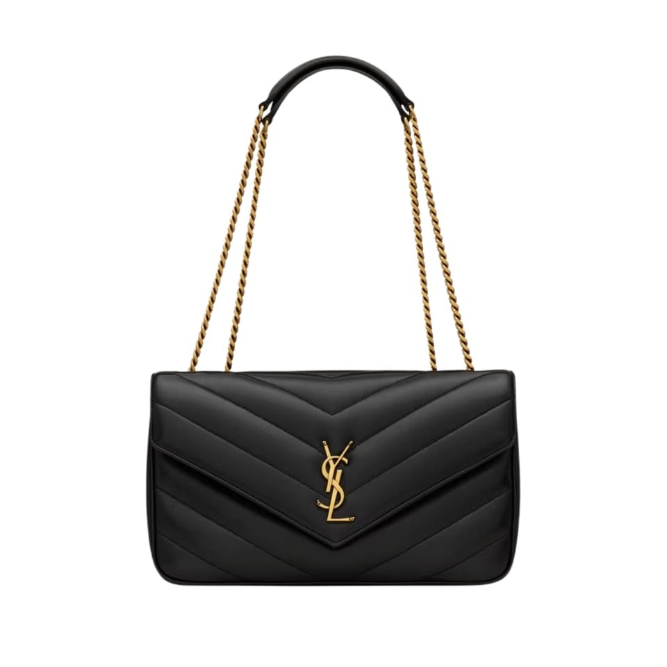 Saint Laurent Loulou Gold Chain Bag 29cm/11.4in