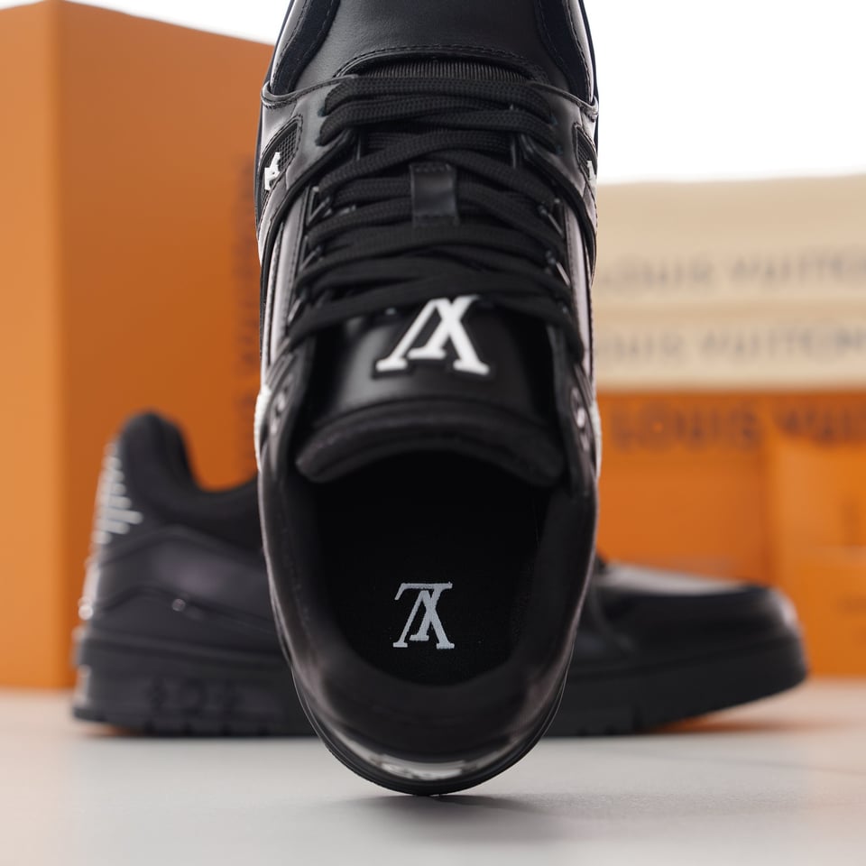 Louis Vuitton LV Trainer Sneaker Black for Men view 9