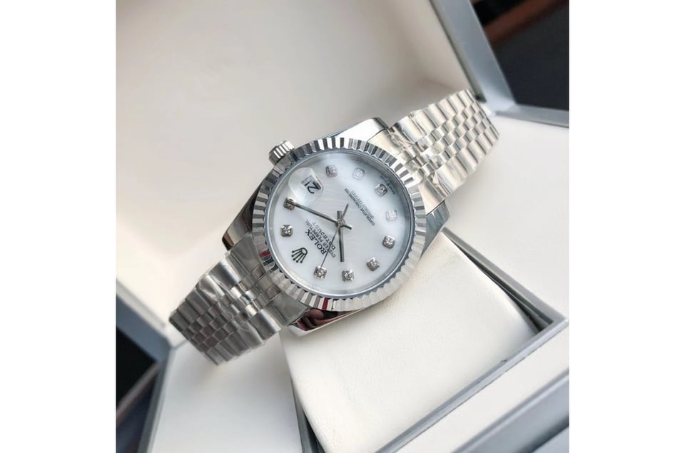 Rolex Datejust 36/28mm SS/SS Jub White/Dial view 6