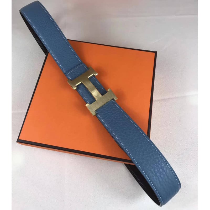 Hermes H Belt Buckle &amp; Reversible Leather Strap 38 mm HB04 view 2