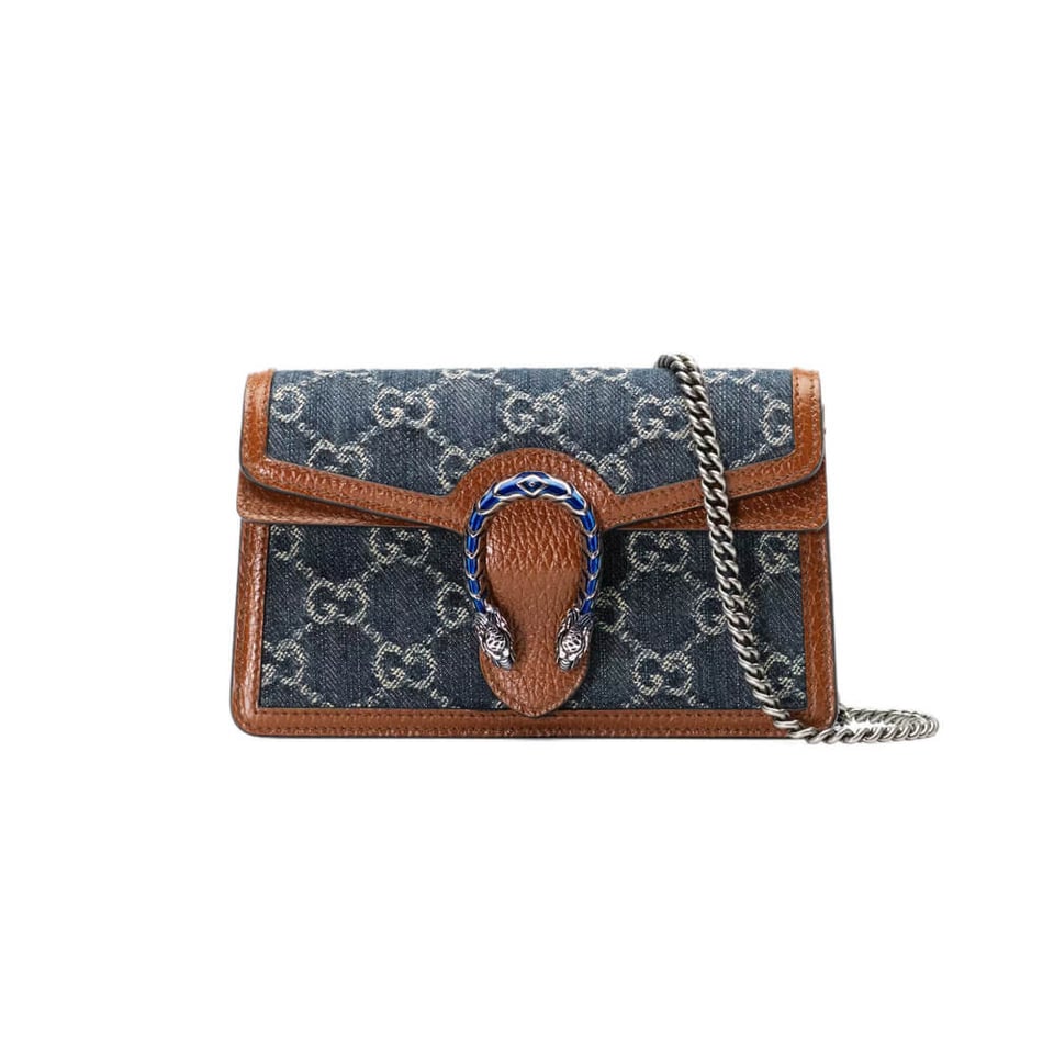 Gucci Dionysus Super Mini Bag in Denim view 2