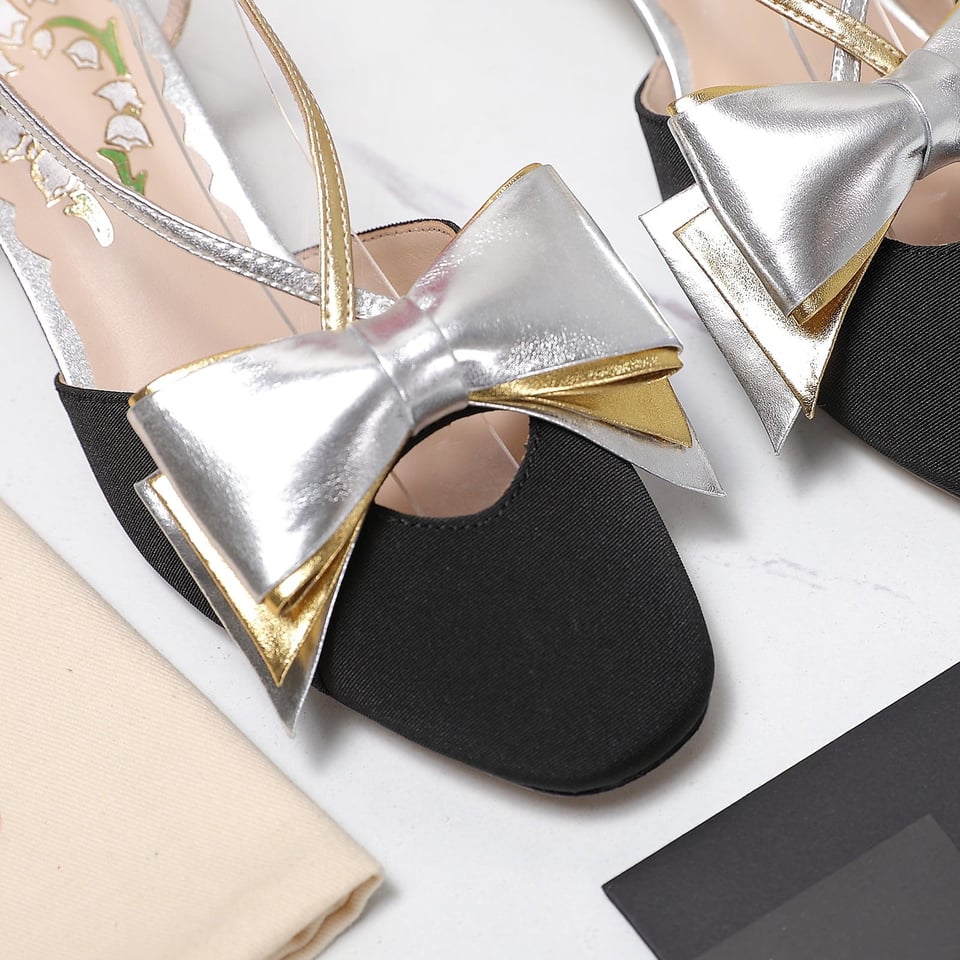 Valentino Bowow Slingback Pumps Black 6W2S0Lb6Qlj R1V view 6