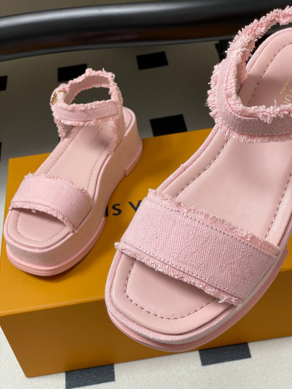 Louis Vuitton By The Pool Maya Flatform Sandal Pink view 10