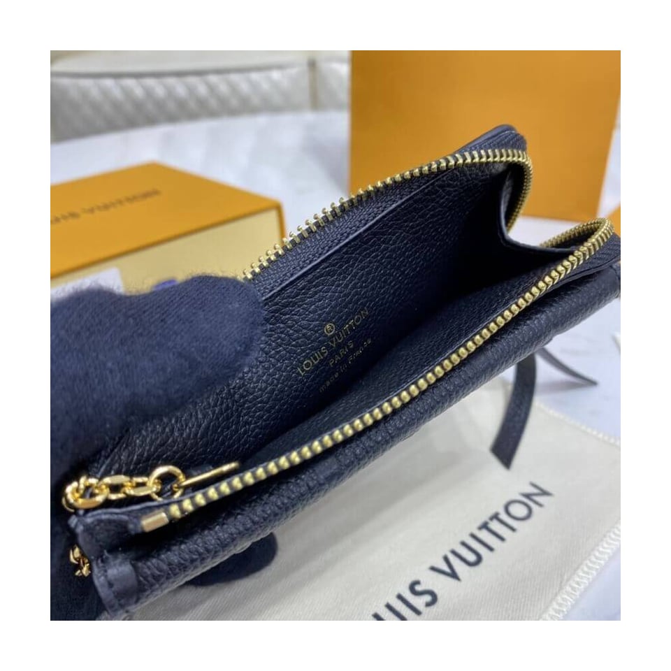 Louis Vuitton Monogram Empreinte Card Holder Recto Verso Black view 11