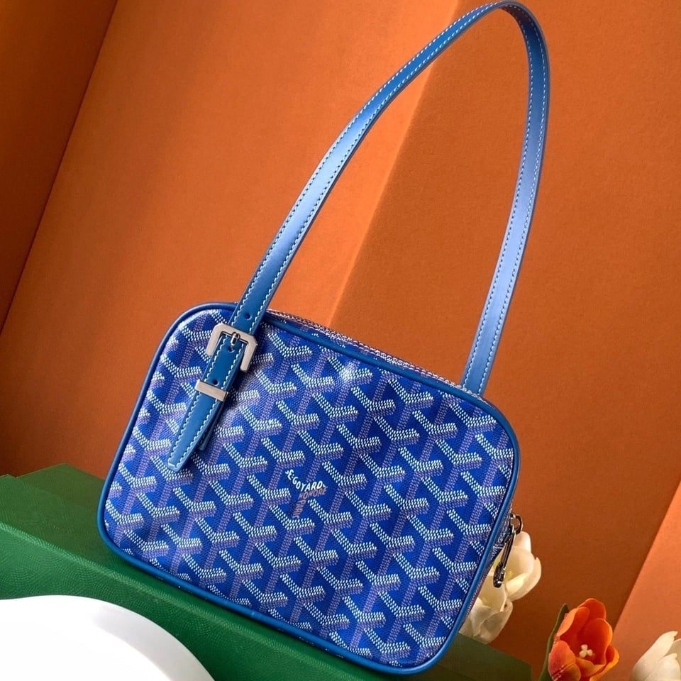 Goyard Yona Bag Coated MM 21Cm Sky Blue Canvas view 2