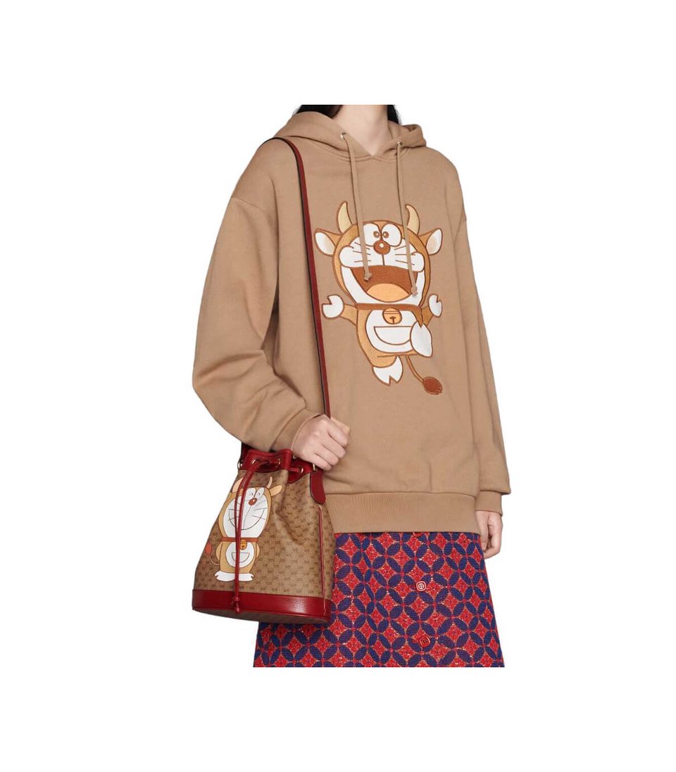 Doraemon x Gucci Small Bucket Bag view 3