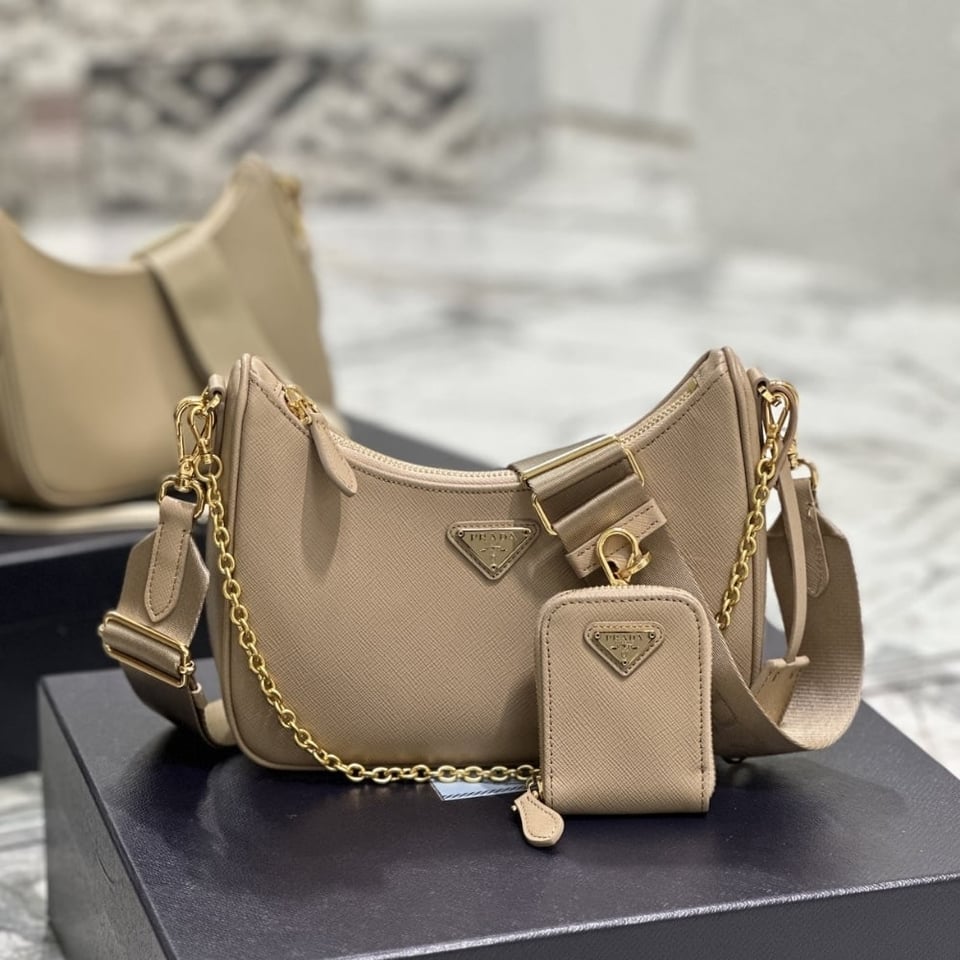 Prada Re Edition 2005 Re Nylon Bag Camel 22Cm view 3