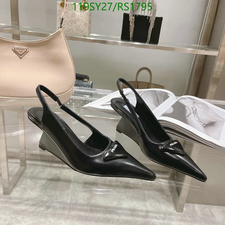 Prada Brushed Leather Slingback Pumps Black 1I885M055F0002Fa065 view 5