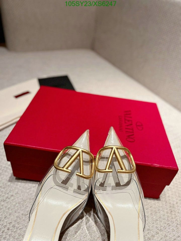 Valentino Vlogo 80 Vinyl Leather Mule In White view 5