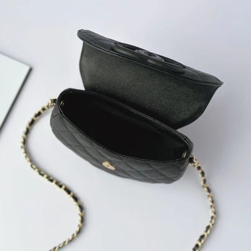 Chanel Mini Messenger 19Cm Black Caviar view 8