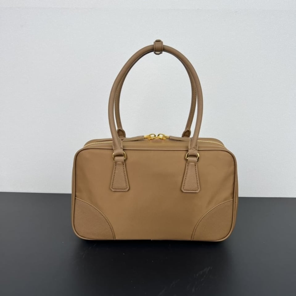 Prada Re Edition 1978 Medium Re Nylon And Saffiano Two Handle Bag Cork Beige 30Cm view 6