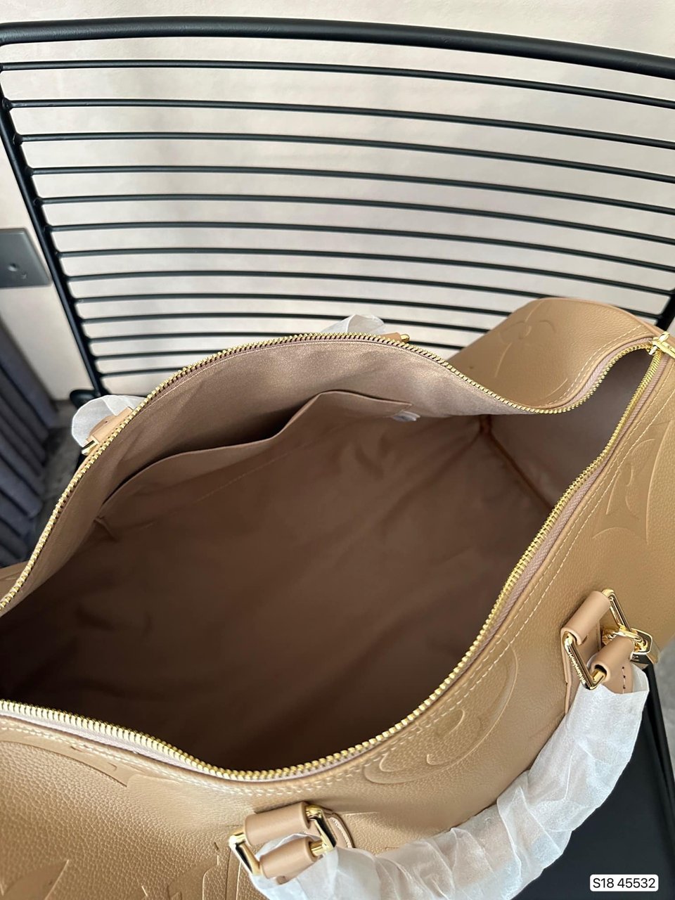 Louis Vuitton Keepall Beige 45Cm M46114 view 3