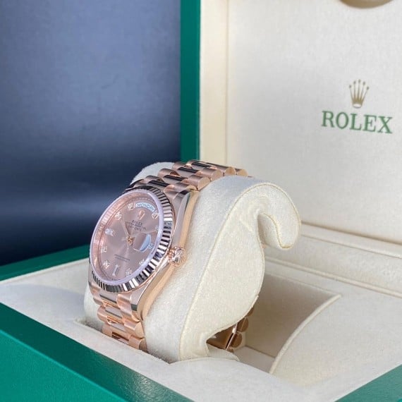 [Superclone] Rolex Day-Date 36mm Rosé – Colour Dial President 128235 view 4