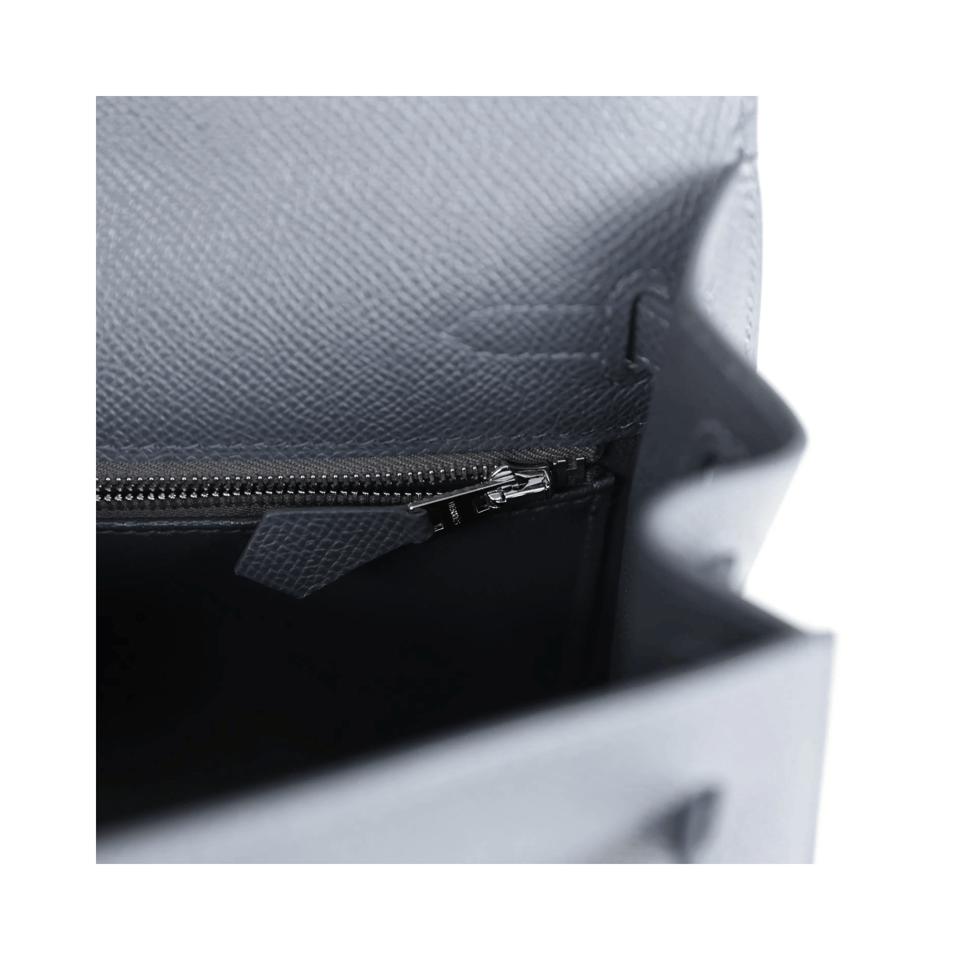 Hermes Kelly 25 Bag In Dark Navy Epsom Leather For Women 25cm/10in view 5