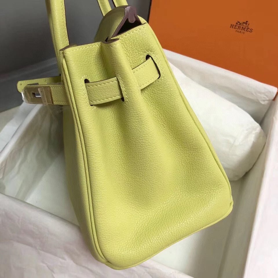 Hermes Birkin 25Cm Yellow Togo Leather Gold Hardware view 5