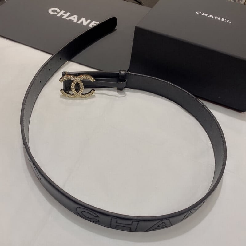 Chanel Quilted CC Logo Belt 3.0cm 34166 view 3