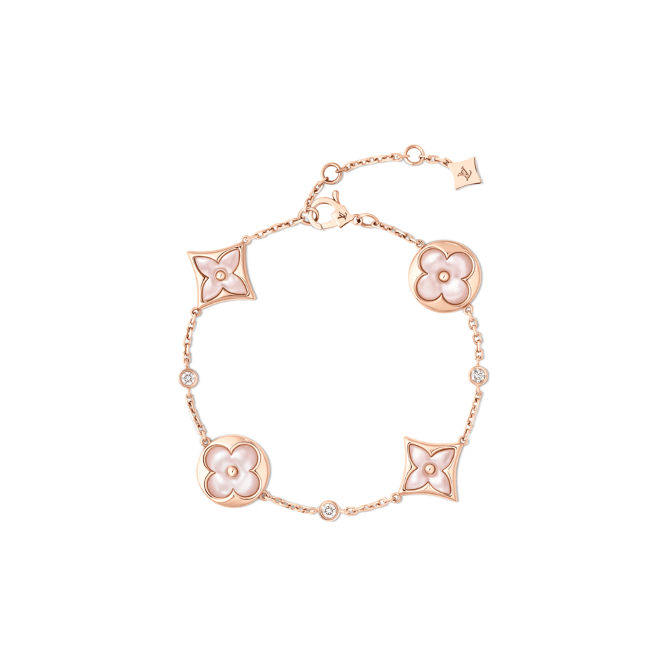 Louis Vuitton Color Blossom Star Sun Multi-Motif Bracelet Rose Gold Pink QA5517 view 2