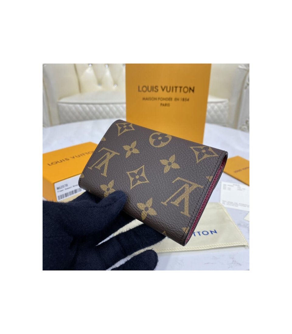 Louis Vuitton Monogram Canvas Rosalie Coin Purse Fuchsia view 5