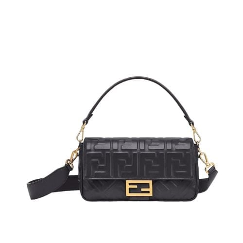 Fendi Baguette Leather Black Nappa Bag 27Cm view 2