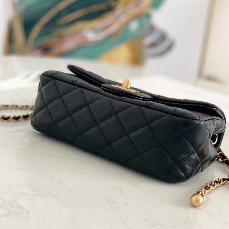 Chanel Shoulder Bag Black 20Cm/7.9in Ap1787 view 5
