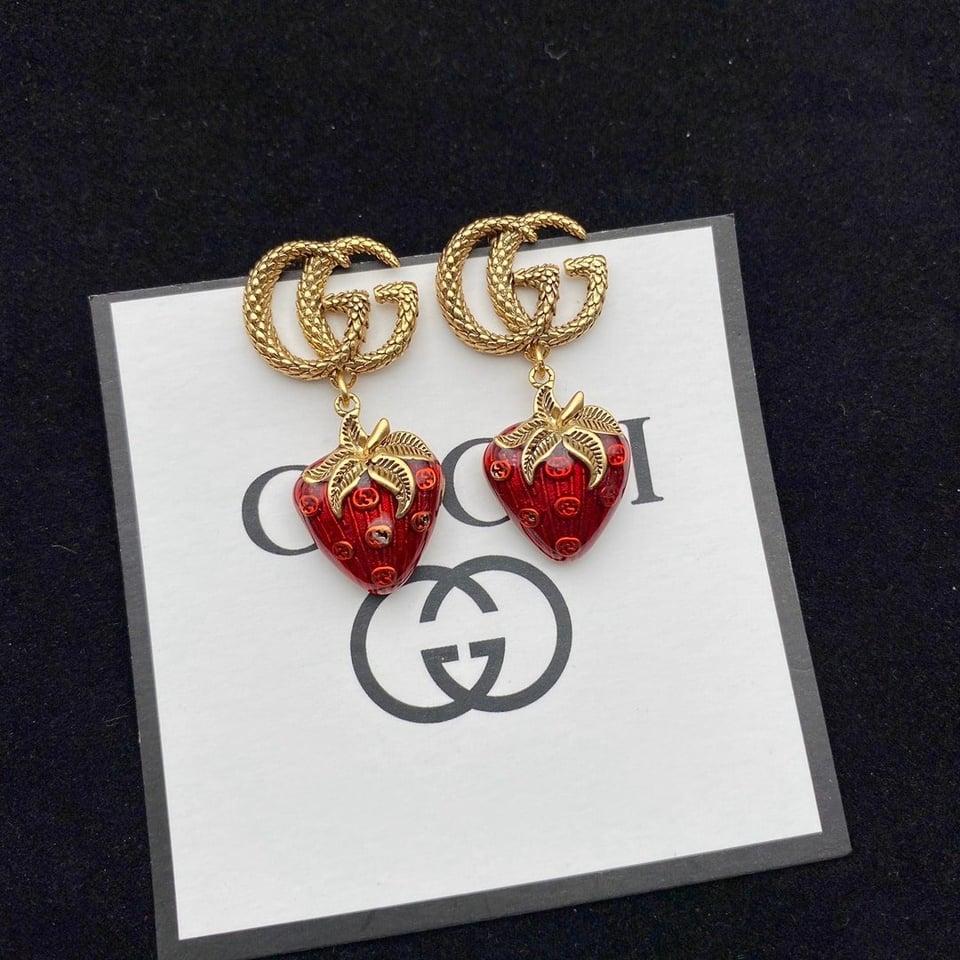 Gucci Gg Strawberry Earrings view 4