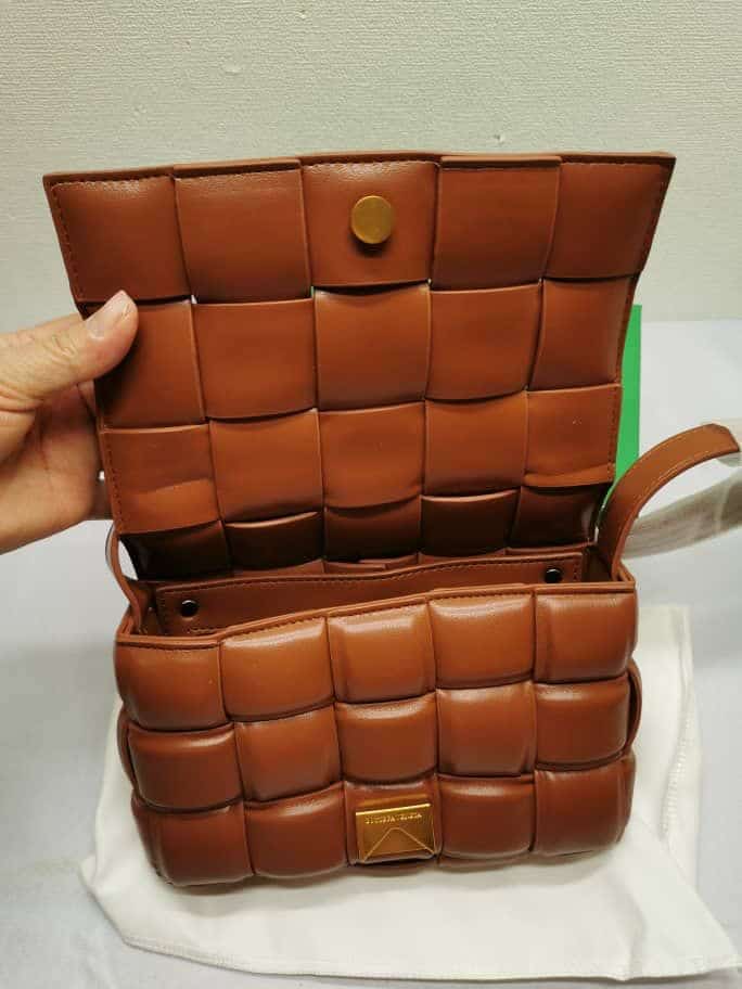 Bottega Veneta Padded Leather Bag Caramel 22Cm view 7