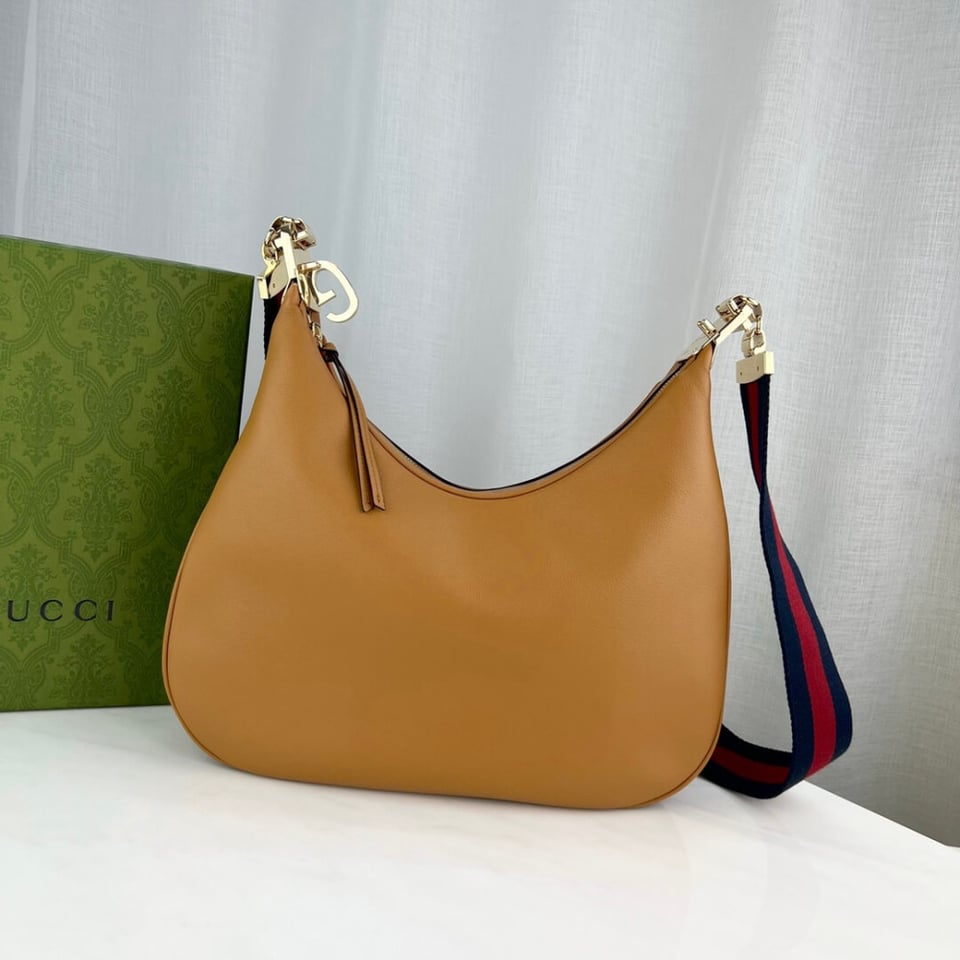 Gucci Brown Leather Attache Medium Shoulder Bag 35cm 702823 view 8