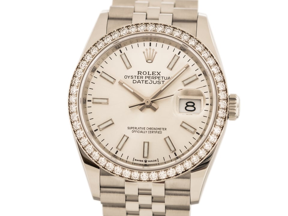 [Superclone] Rolex Datejust 36mm Silver Dial Jubilee 126284RBR view 2