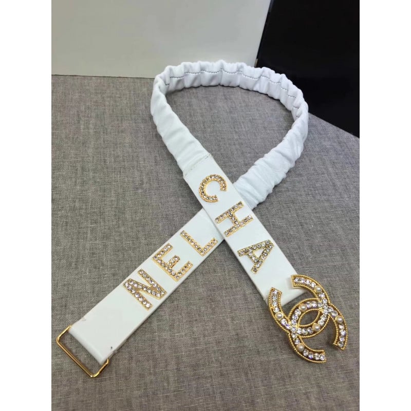Chanel Lambskin &amp; Gold-Tone Metal Belt 94306 view 2