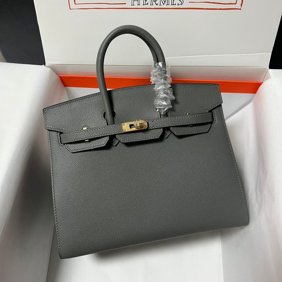 Hermes Birkin Sellier Girs Etan Epsom Leather Gold Hardware view 2