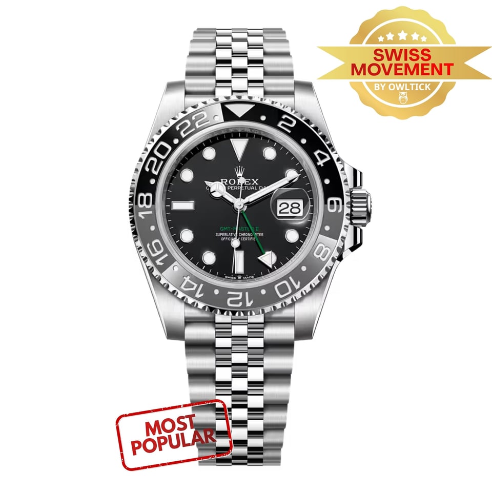 [Super Clone] Rolex GMT-Master II Black Dial 126710GRNR “Bruce Wayne” Jubilee 2024