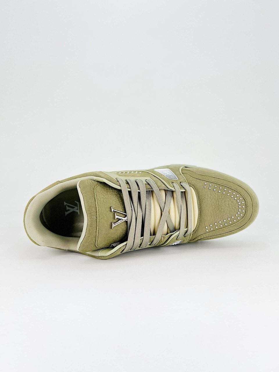 Louis Vuitton Lv Trainer Sneaker Green 1Adha1 view 7