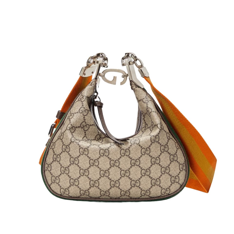 Gucci GG Supreme Attache Small Shoulder Bag Coffee view 2