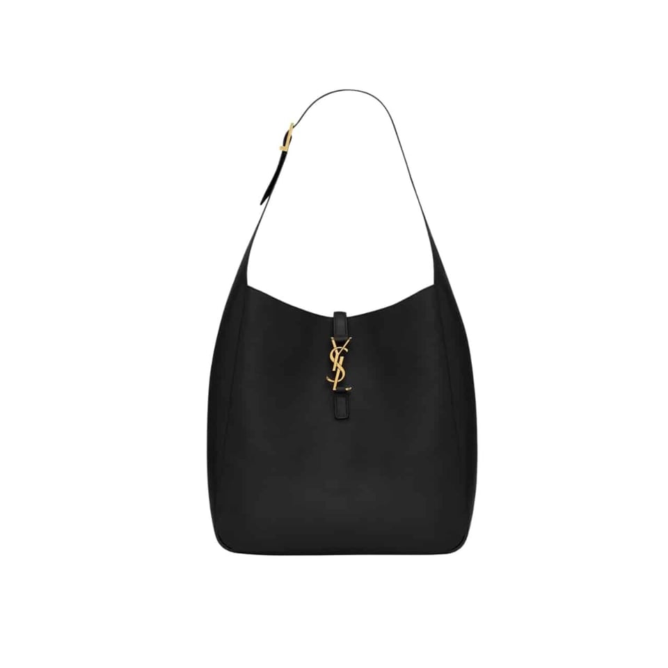 Saint Laurent Le 5 A 7 Supple Large In Grained Leather Black 31Cm view 2