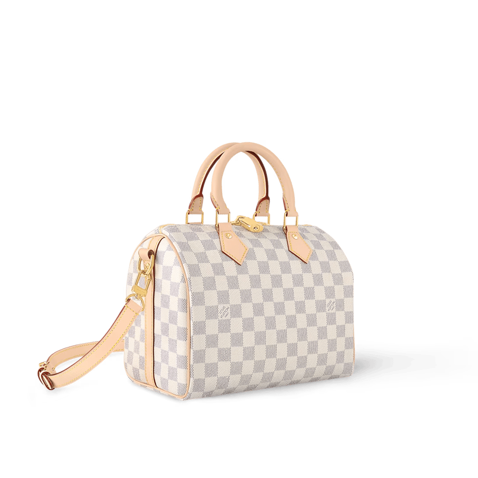 Louis Vuitton Speedy Bandouliere 25 Damier Azur Canvas 25cm N40608 view 6