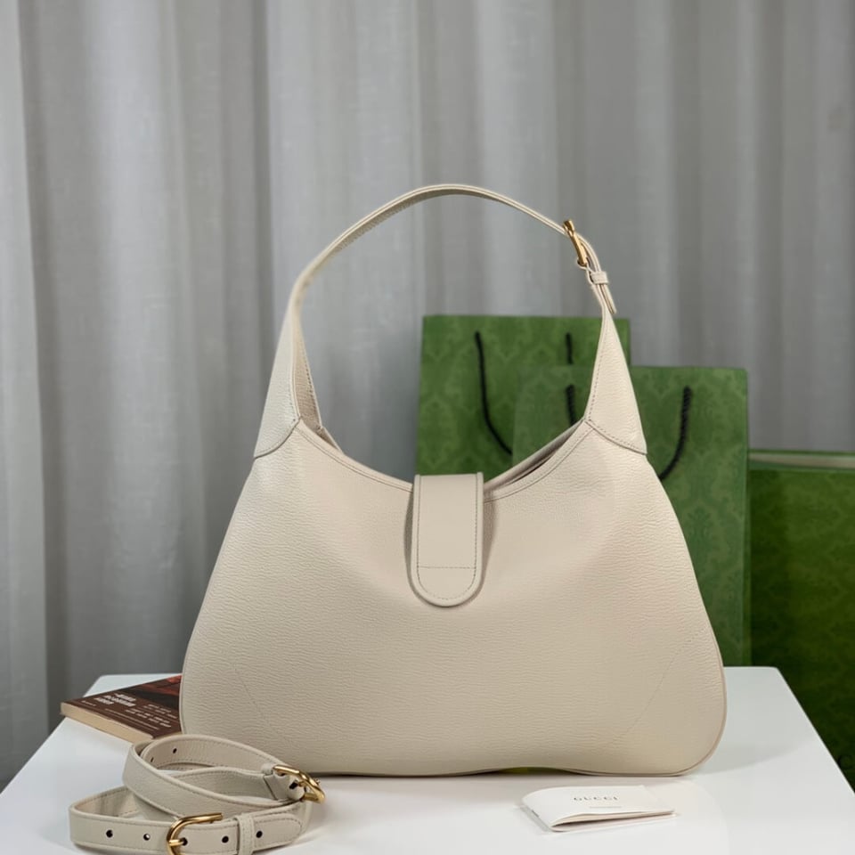 Gucci Cosmogonie Crescent Shoulder Bag Black Leather 39cm view 8
