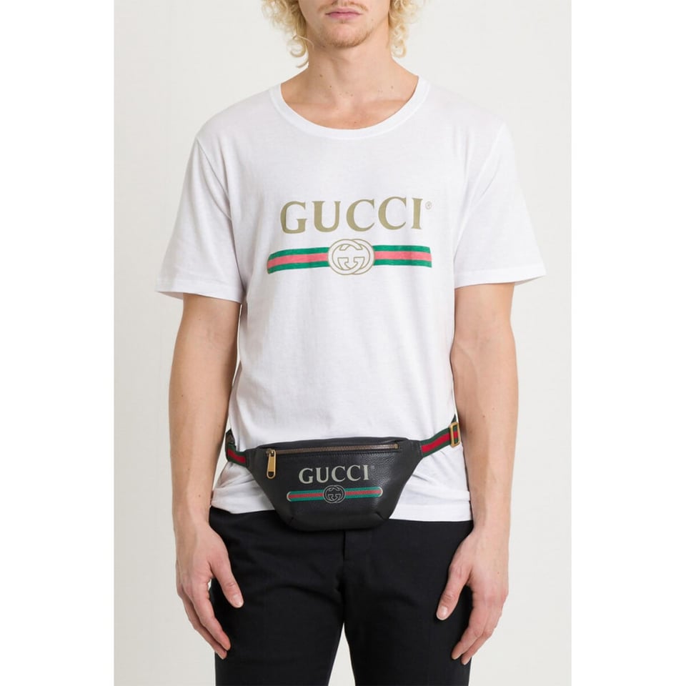 Gucci Print Small Belt Bag Waist Body Black view 6